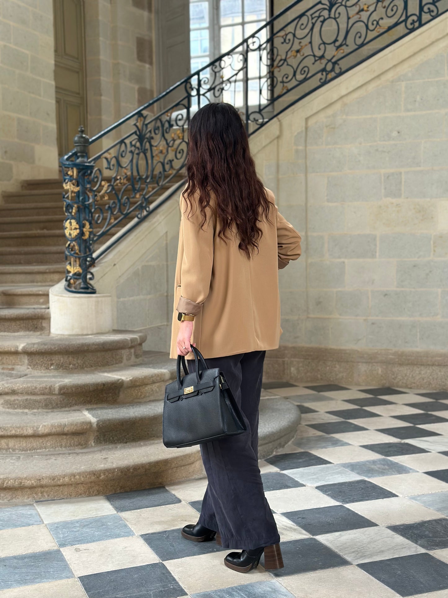 Sac Grace - top-handle bag en cuir grainé