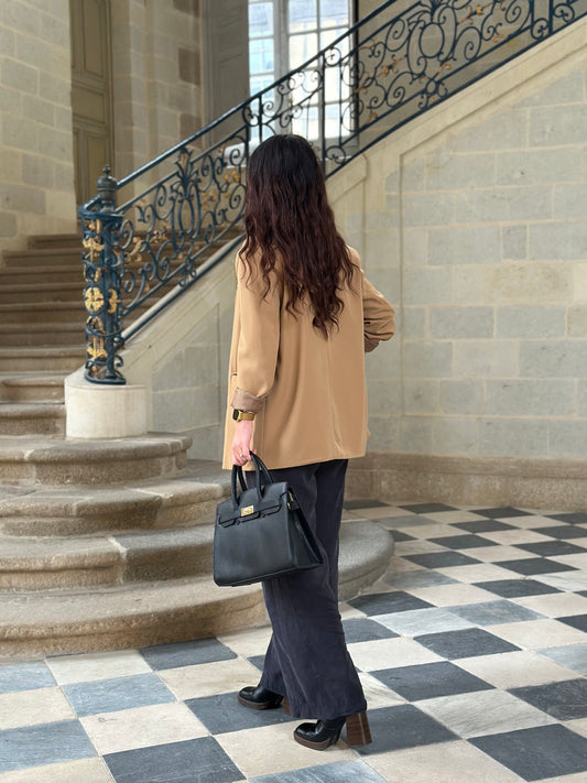 Sac Grace - top-handle bag en cuir grainé