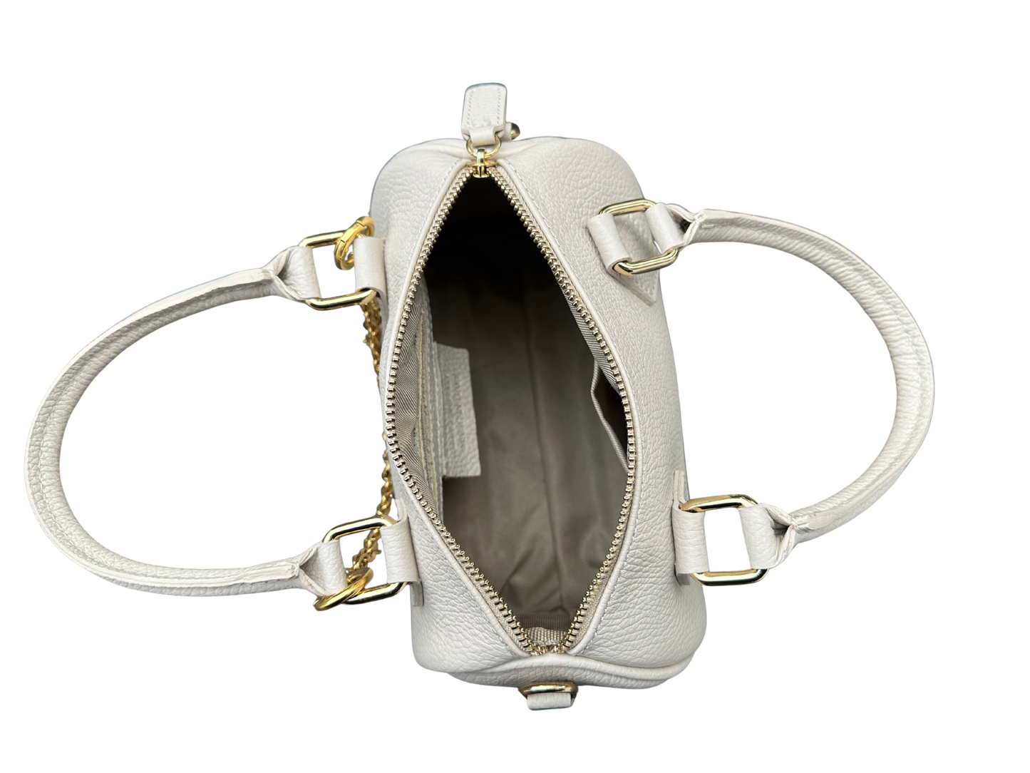 Sac Hepburn - bowling bag en cuir grainé