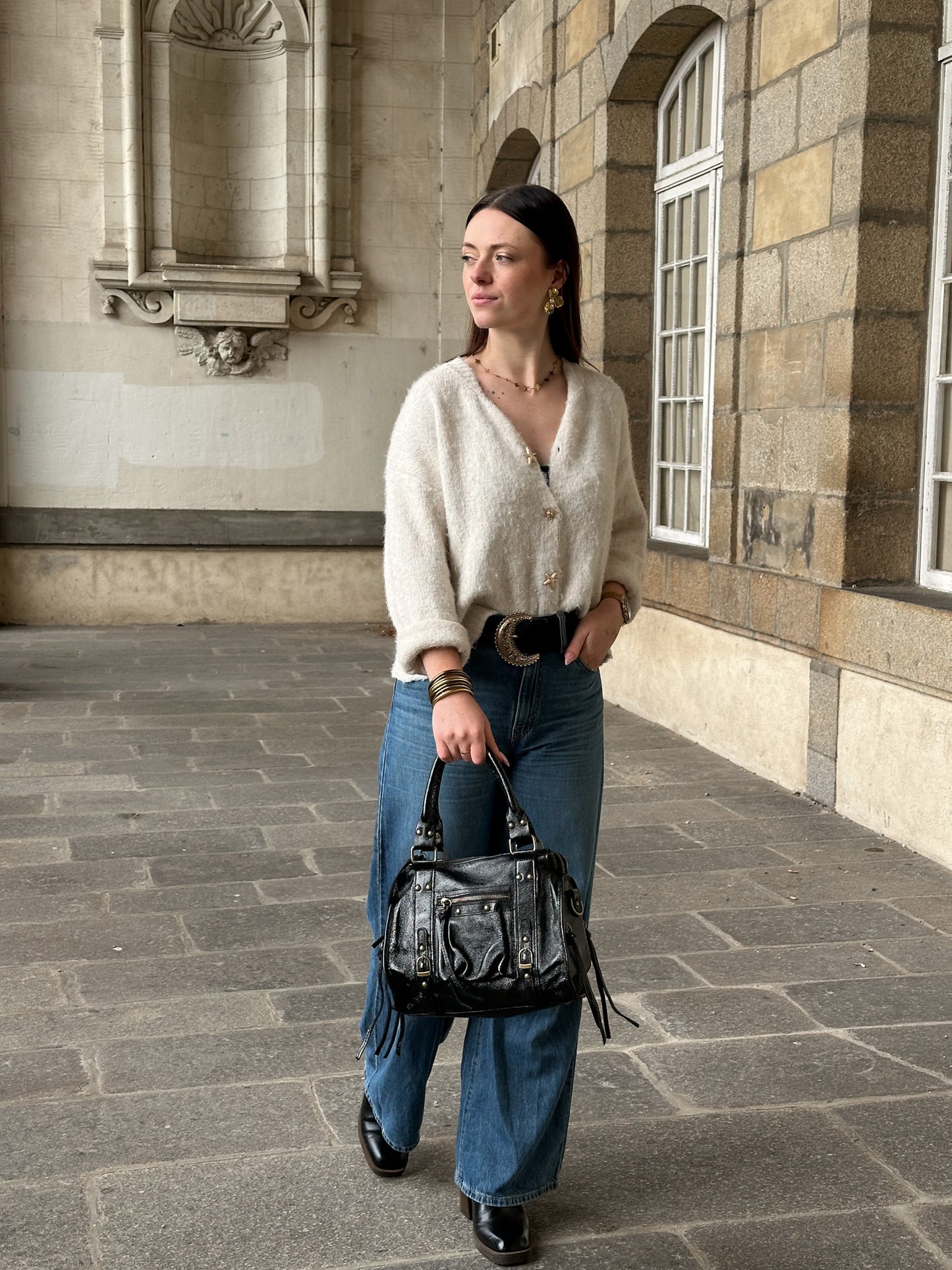 Sac Kate médium - city-bag en cuir irisé
