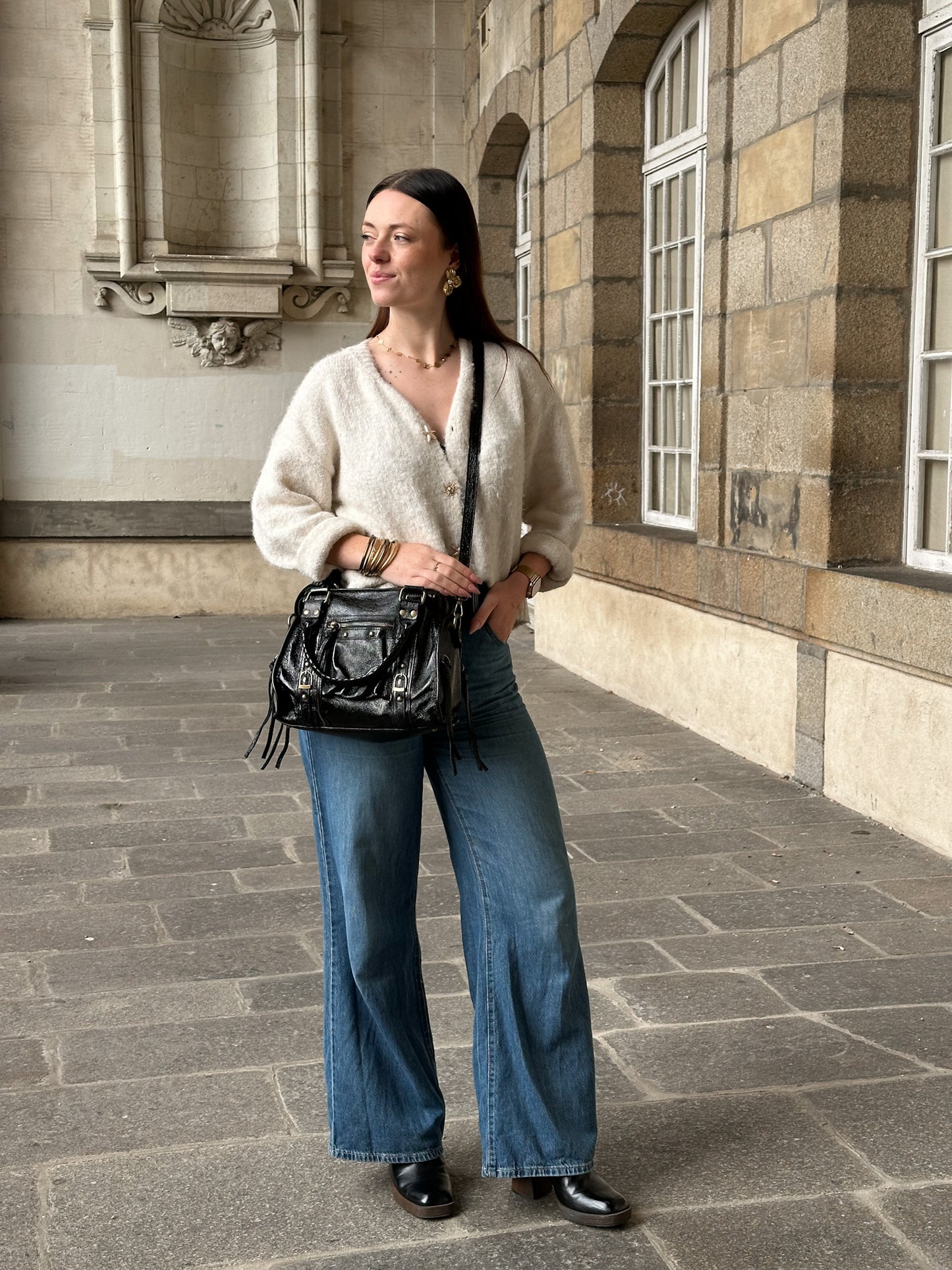 Sac Kate médium - city-bag en cuir irisé