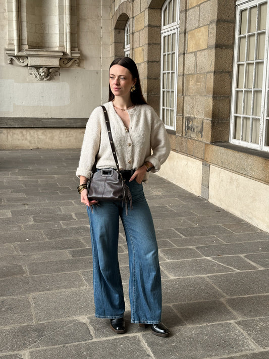 Sac Lily - sac sceau en cuir grainé