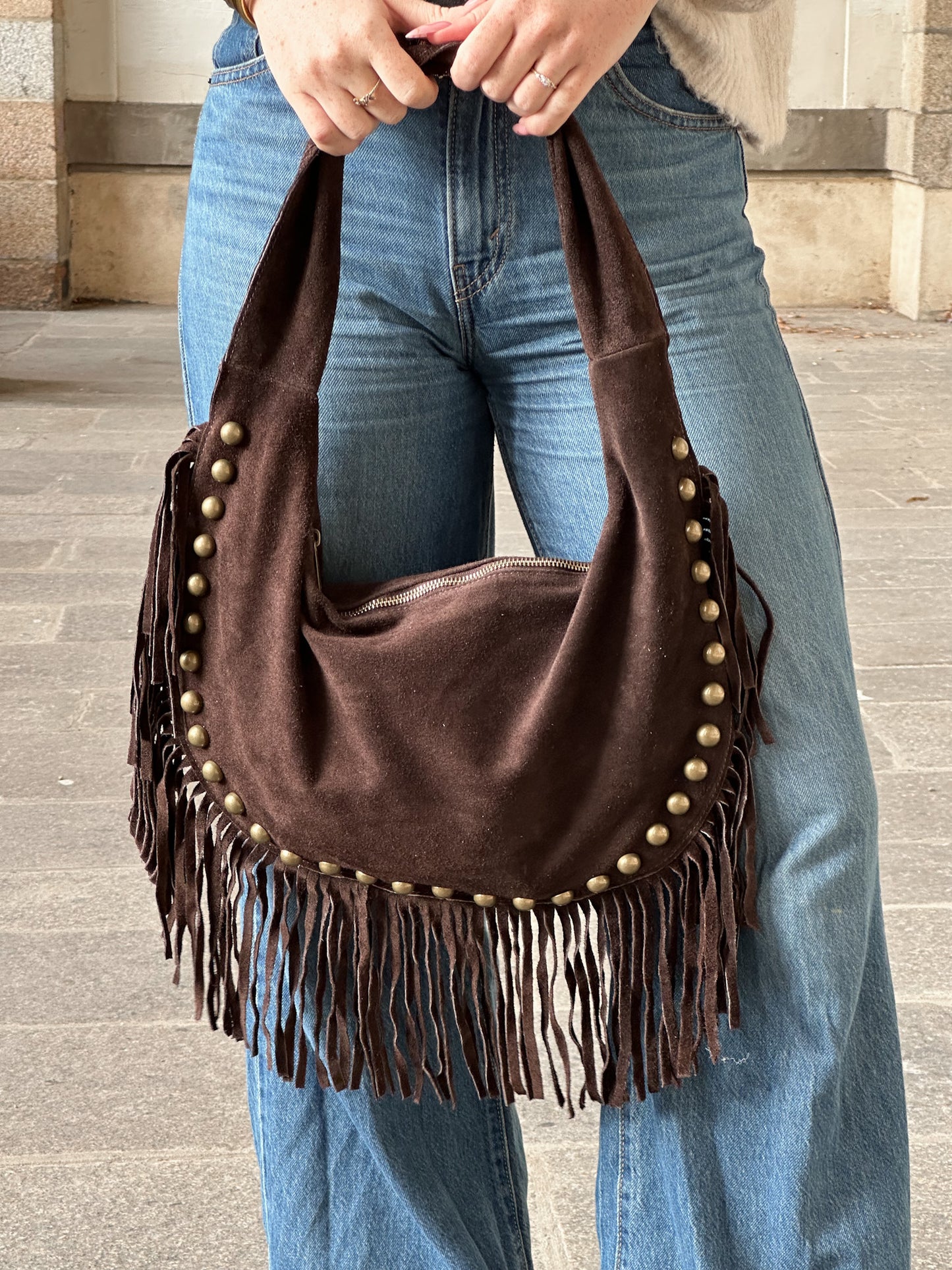Sac Harper - hobo bag en suède