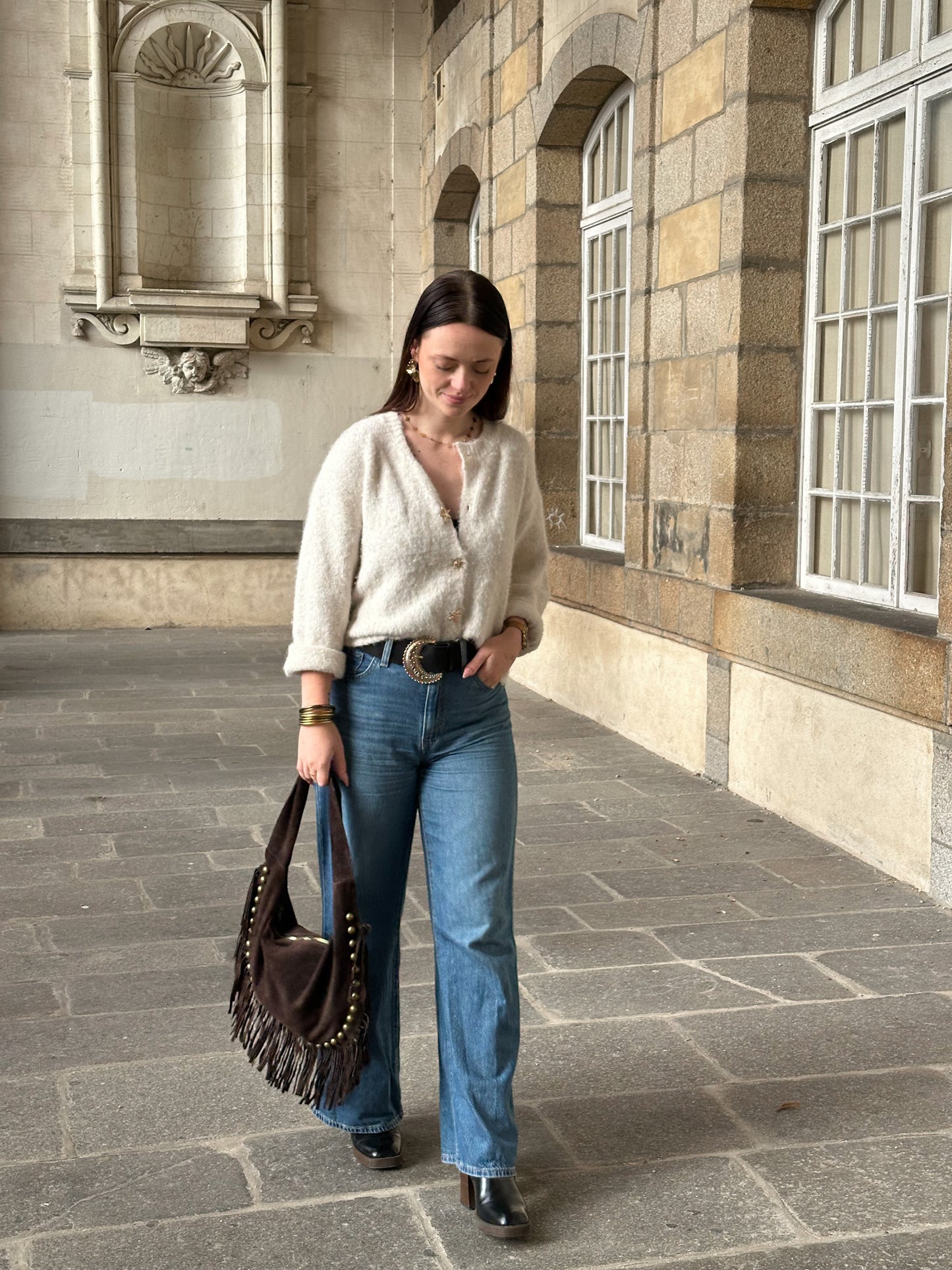 Sac Harper - hobo bag en suède