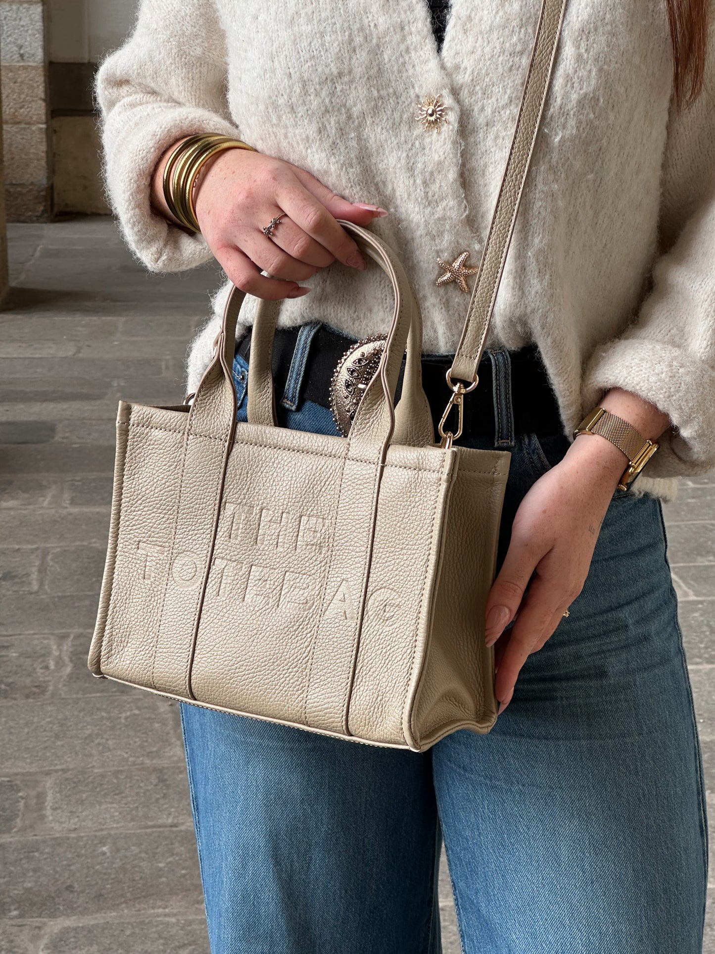 Sac Kendall - tote bag en cuir grainé
