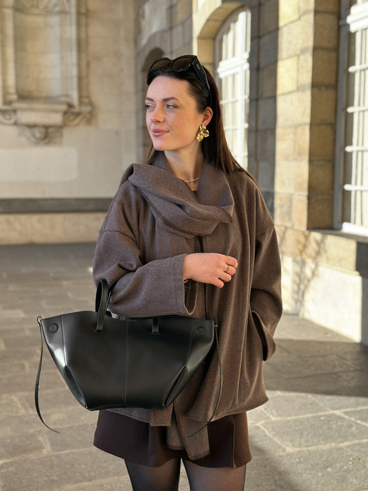 Sac Emily mini - cabas en cuir lisse