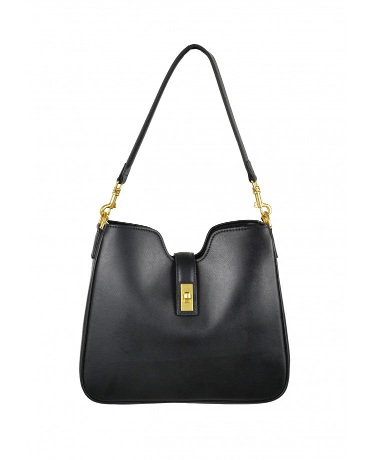 Sac Sweeney - hobo bag en cuir lisse